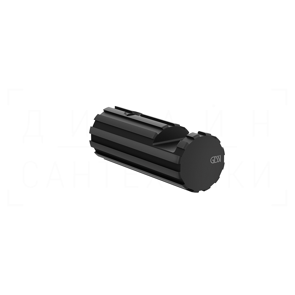 Gessi Incastri Крючок для полотенец одинарный, подвесной, цвет: matte black 75521#299