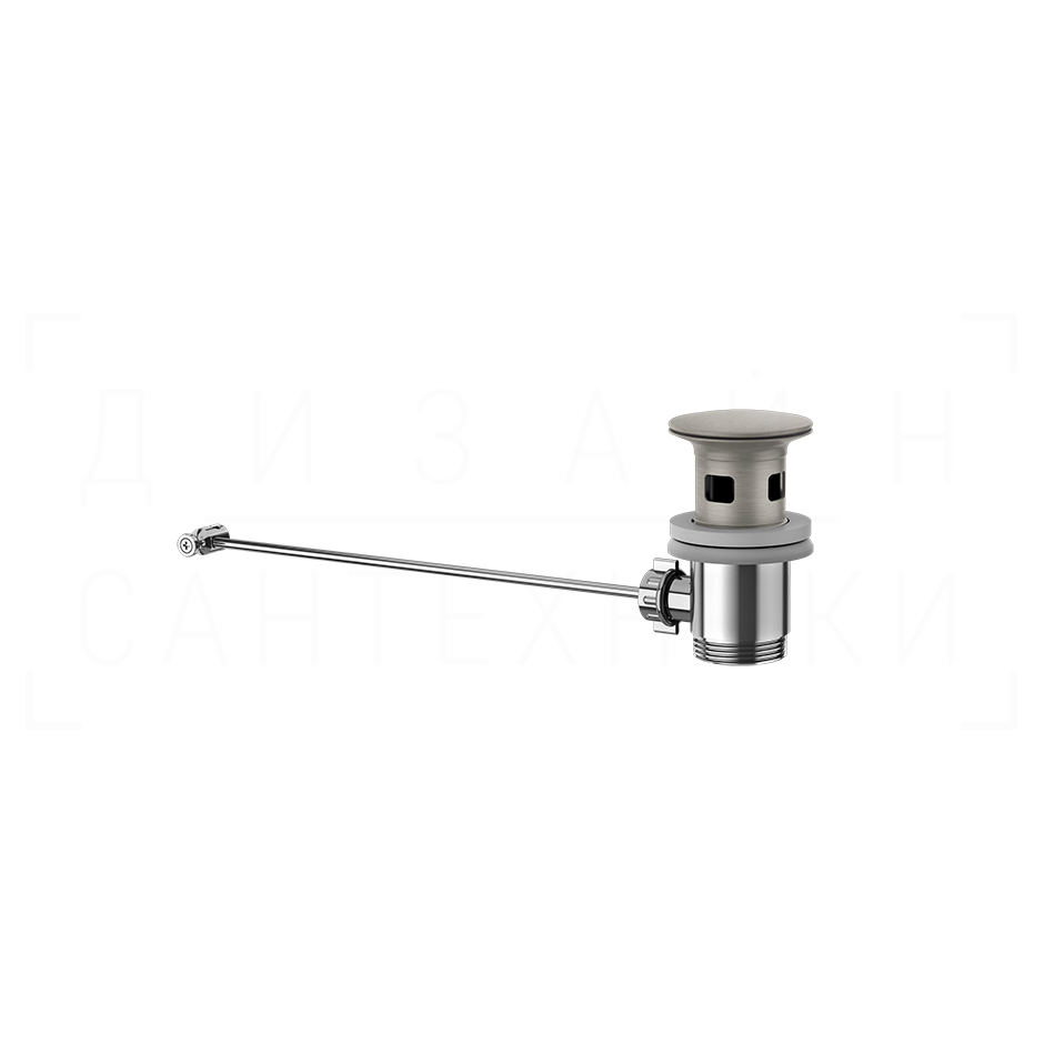 Gessi Донный клапан автоматический, с переливом, цвет: chrome brushed 29263#147
