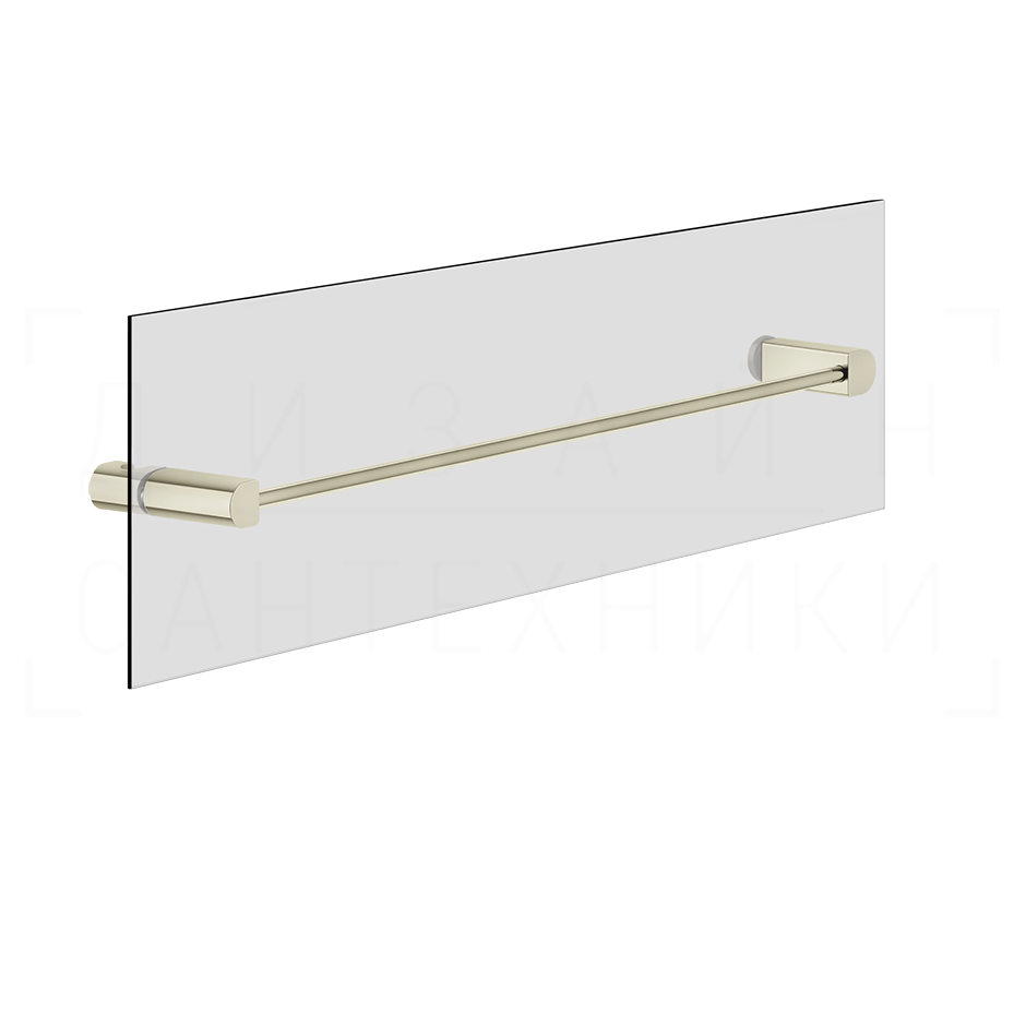 Gessi Rilievo Полотенцедержатель для крепления на стекло 47,8 см, цвет: nickel PVD 59564#720