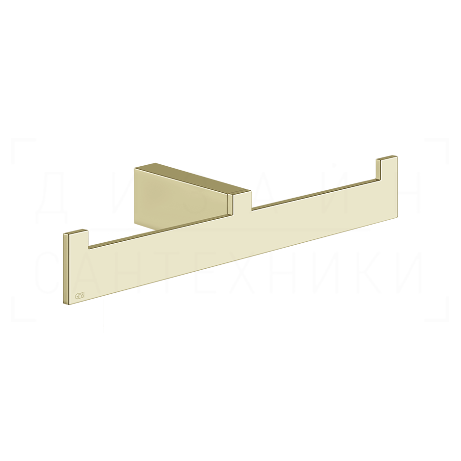 Gessi Inverso/Rettangolo Полотенцедержатель двойной 26,5 см, подвесной, цвет: brass PVD 20915#710