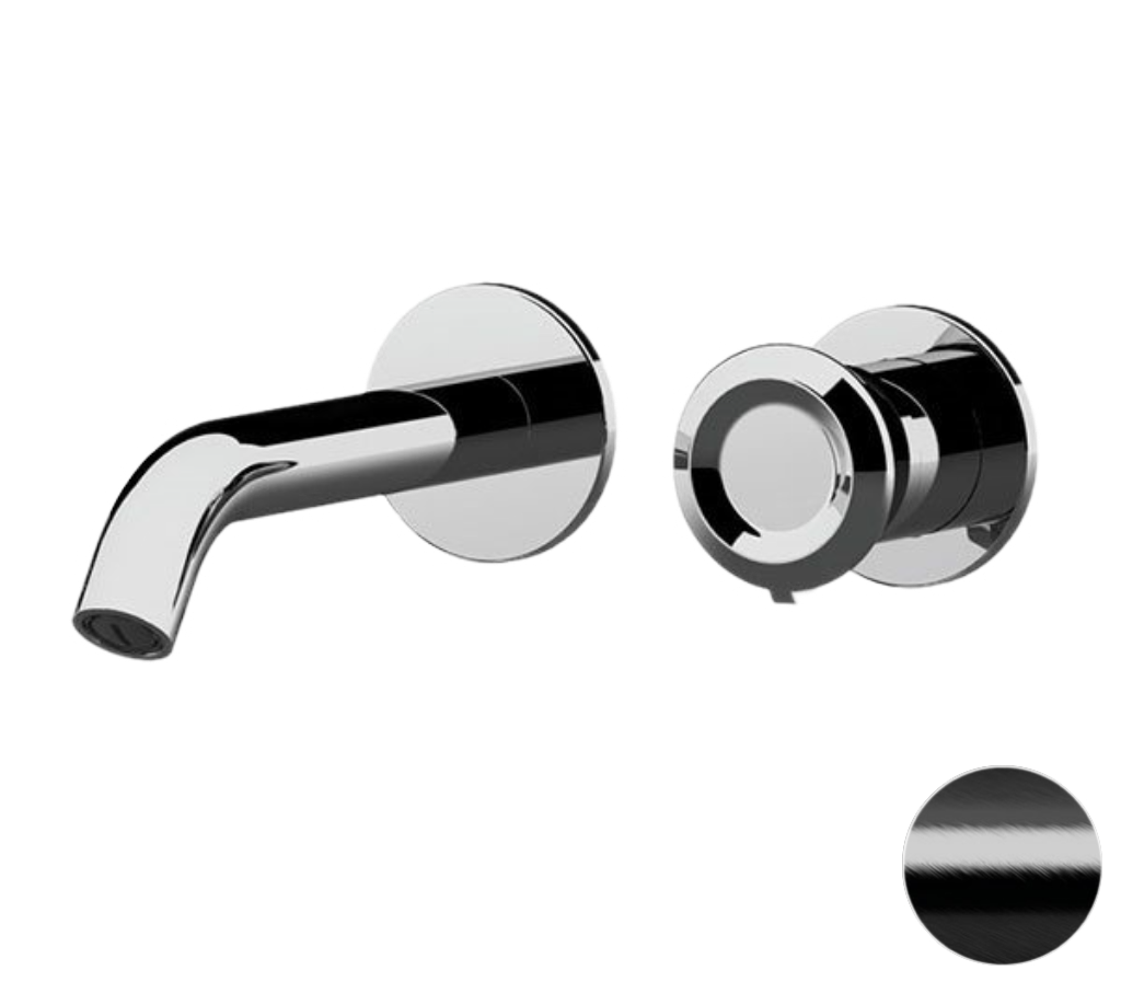 Remer Element Смеситель для раковины, излив 16,6 см, цвет: cromo nero spazzolato ET15PCFP