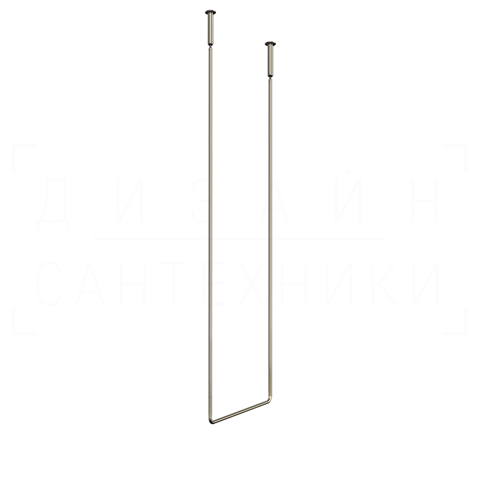 Gessi Goccia Полотенцедержатель потолочный 46,4x160h см, подвесной, цвет: finox brushed nickel 38144#149