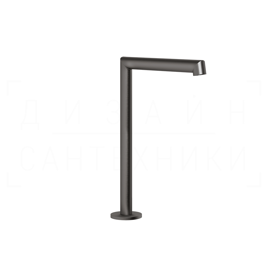 Gessi Anello Излив высокий отдельностоящий для раковины 16 см, цвет: black metal brushed PVD 63323#707