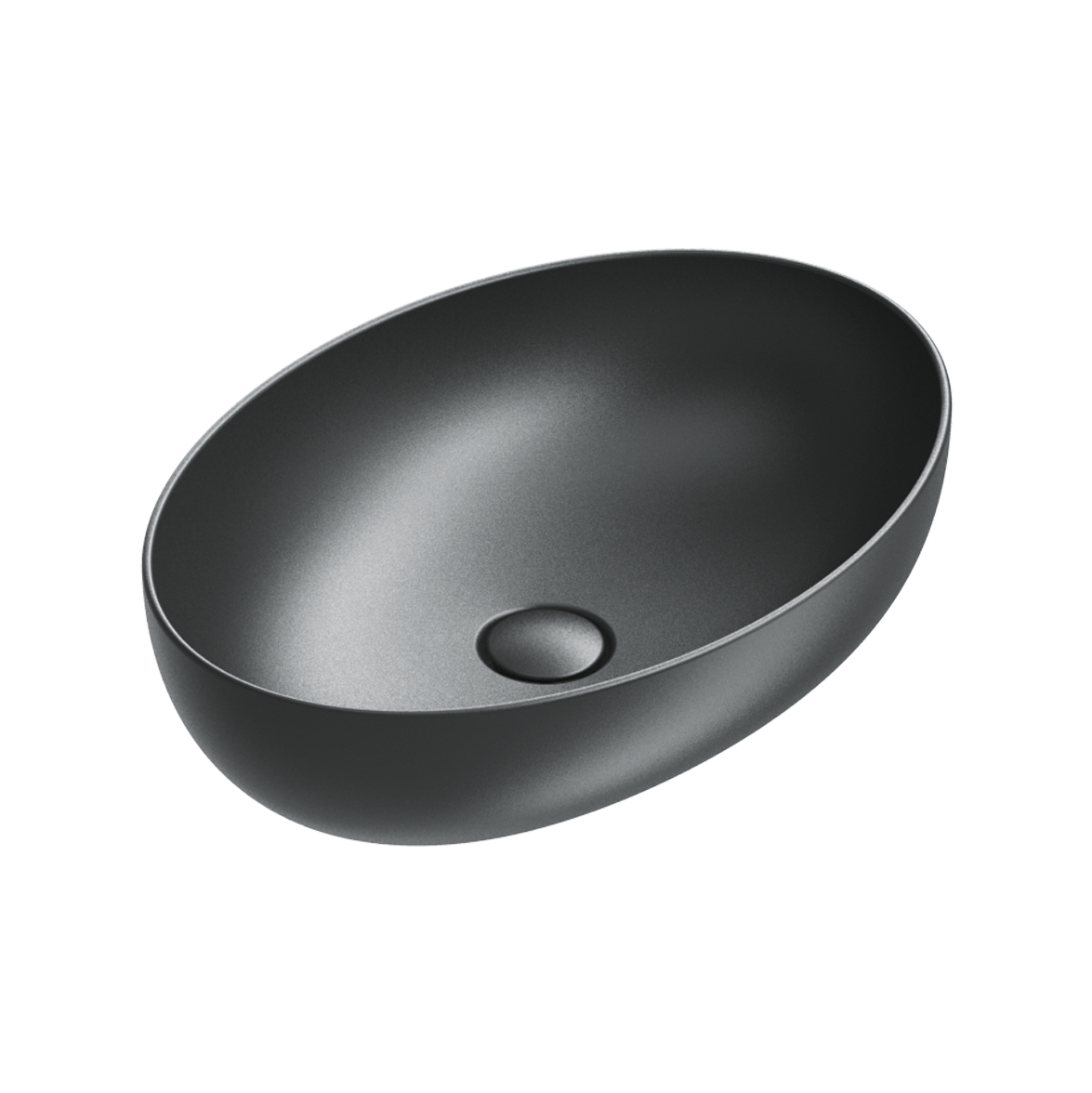 Catalano Sfera Раковина чаша 60x42x16h см, без перелива, покрытие Cataglaze, цвет: черный матовый 0522600022