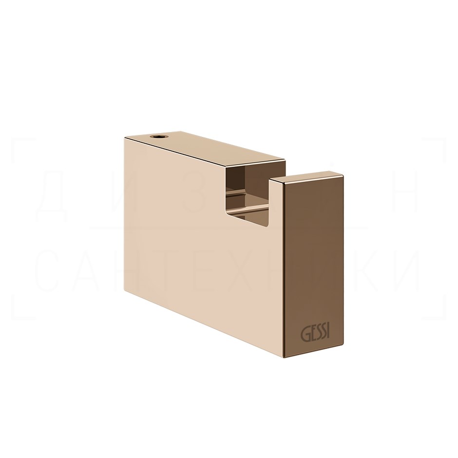 Gessi Inverso/Rettangolo Крючок для полотенец одинарный, подвесной, цвет: copper PVD 20921#030