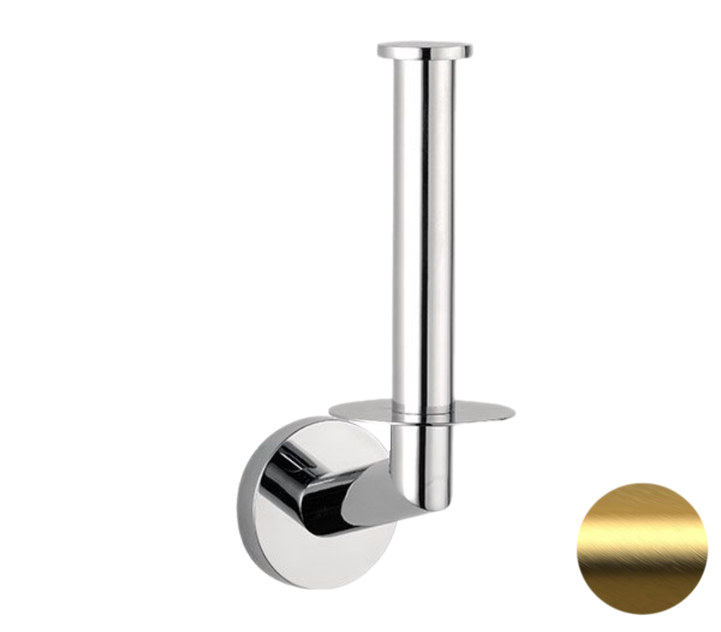 Remer Guest Держатель запасного рулона туалетной бумаги, подвесной, цвет: oro spazzolato GS62BG