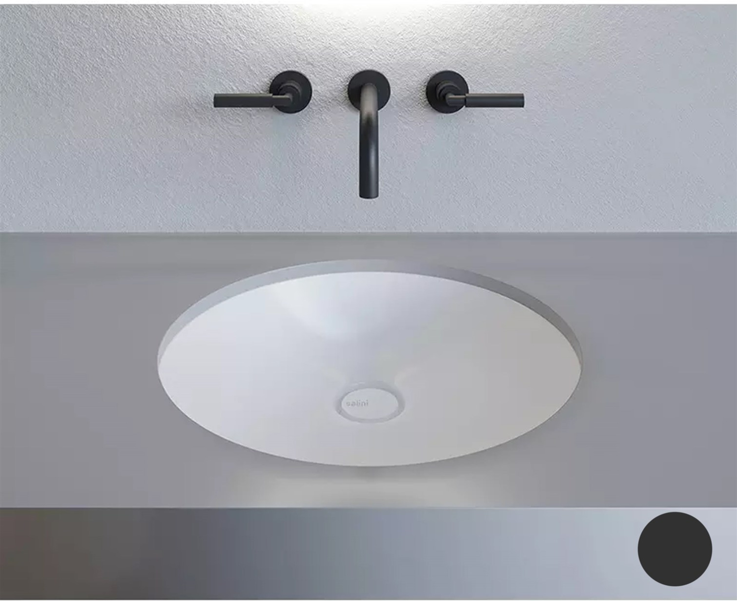 Salini Marea 08 S-Stone Раковина встраиваемая снизу 42х42 см, матовый цвет: RAL 1802208MF