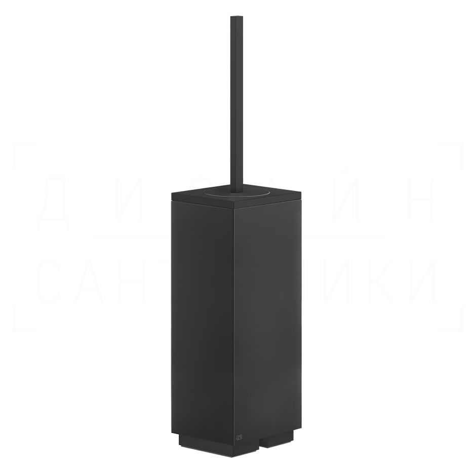 Gessi Inverso/Rettangolo Ершик для унитаза напольный, колба Neolite, цвет: black/matte black 20844#299