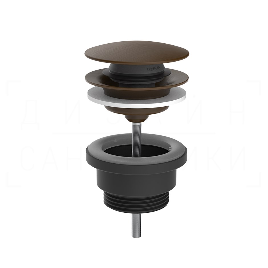 Gessi Донный клапан универсальный “Stop&Go”, цвет: dark bronze 01421#845