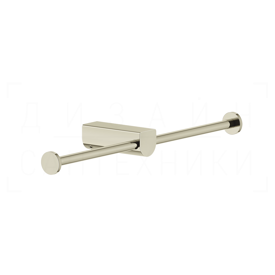 Gessi Rilievo Двойной держатель туалетной бумаги открытый, подвесной, цвет: nickel PVD 59415#720