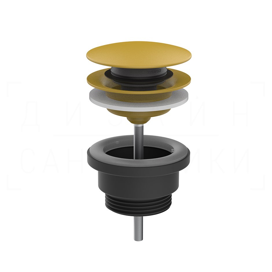 Gessi Донный клапан универсальный “Stop&Go”, цвет: glossy ocra 01421#277