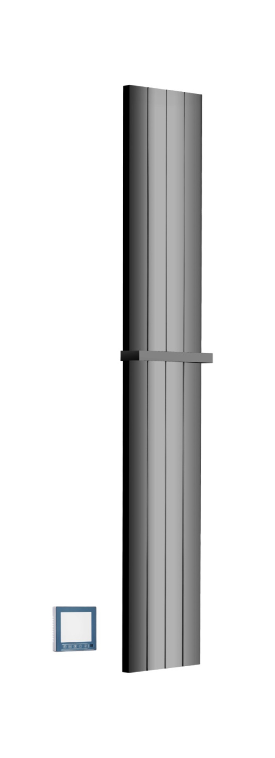 Boheme Flat Полотенцесушитель электрический 25x150h см, цвет: shine gun metall 725-SGM