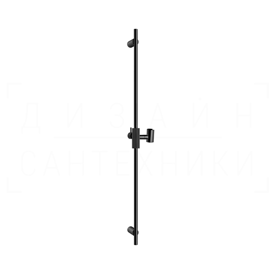 Gessi Ingranaggio Душевая штанга 90 см, с держателем для лейки, цвет: black metal PVD 63585#706