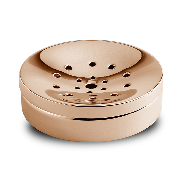 3SC Metal TonDa Мыльница с латунной чашей, настольная, цвет: oro rosa lucido MET01AGDR