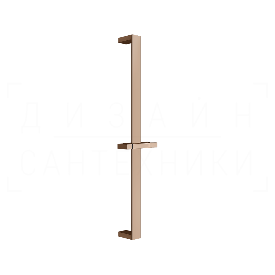Gessi Rettangolo Душевая штанга 61,5 см, с держателем для лейки, цвет: copper PVD 20144#030