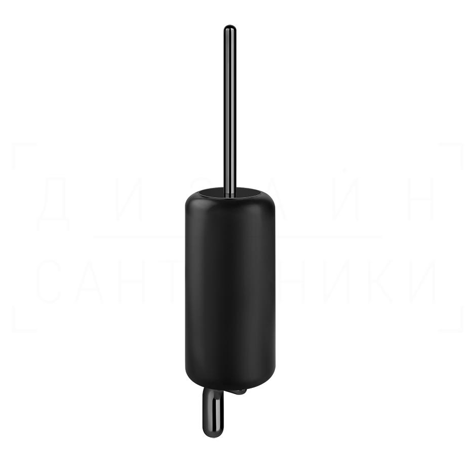 Gessi Goccia Ершик для унитаза подвесной, с кермической колбой Gres, цвет: black/black metal PVD 38020#706