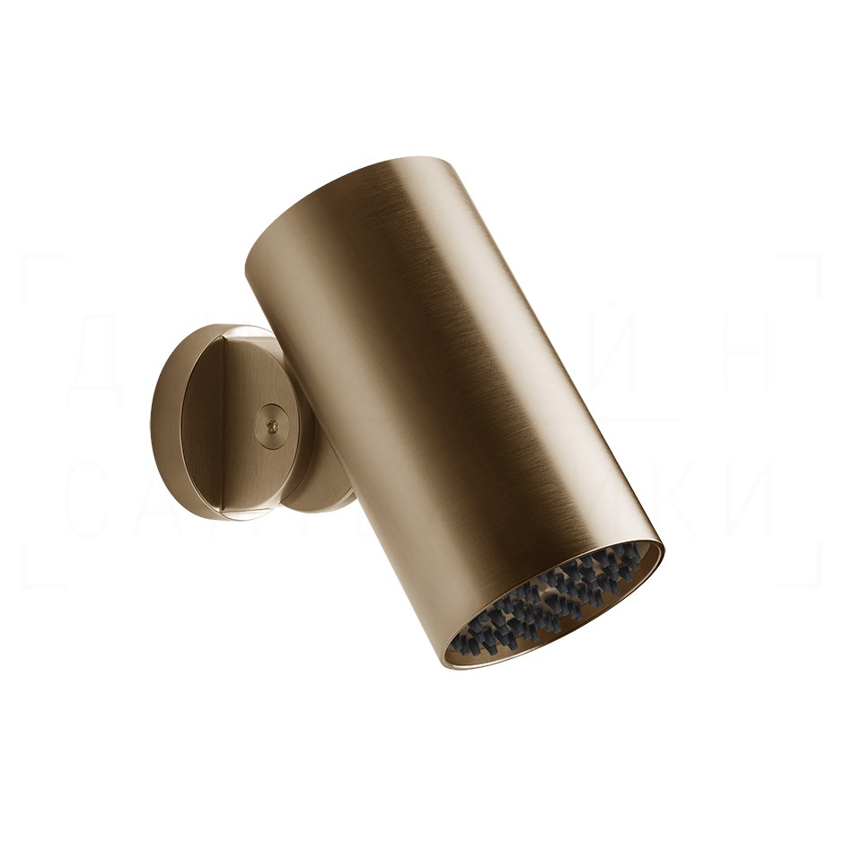 Gessi Spotwater Верхний душ d7,9 см, настенный, 1 вид струи тропич. ливень, цвет: warm bronze PVD 57263#726