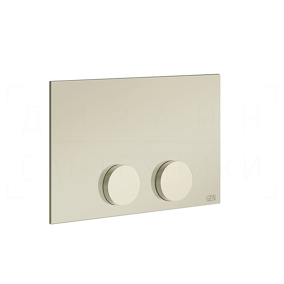 Gessi Anello Кнопка смыва для инсталляции Tece, 2 режима, латунь, цвет: nickel PVD 54629#720