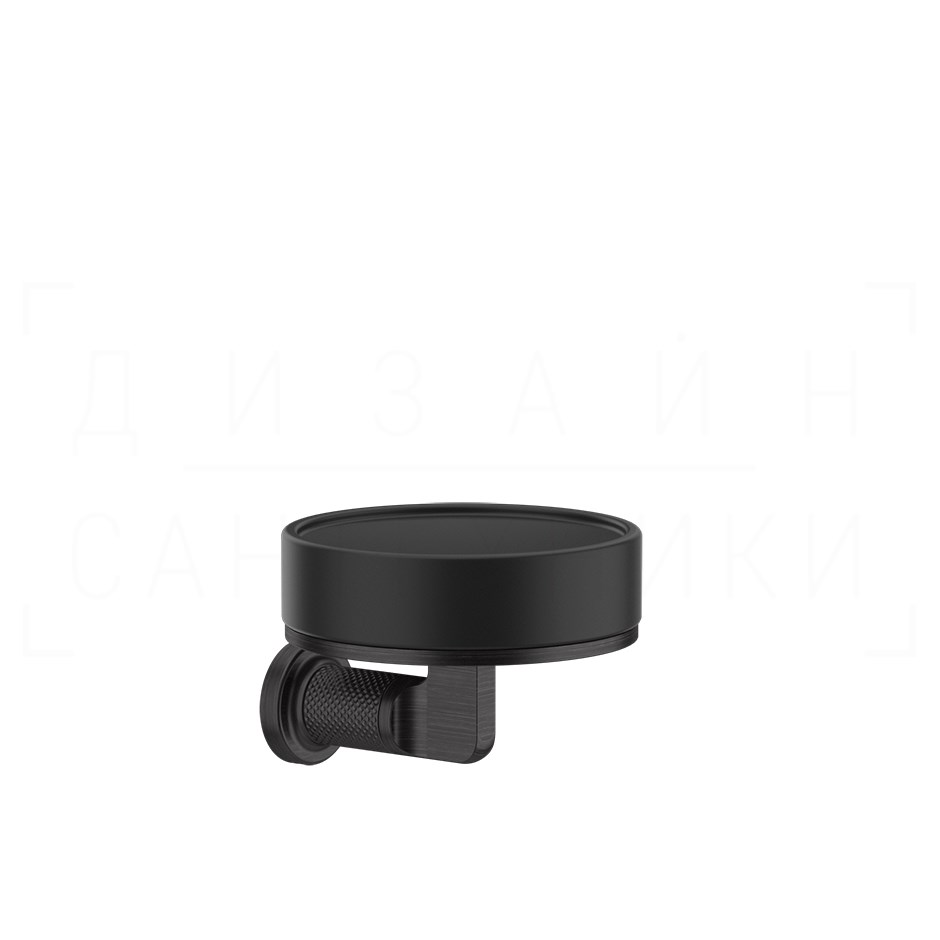 Gessi Inciso Мыльница с керамической чашей Neolite, подвесная, цвет: black/aged bronze 58502#187