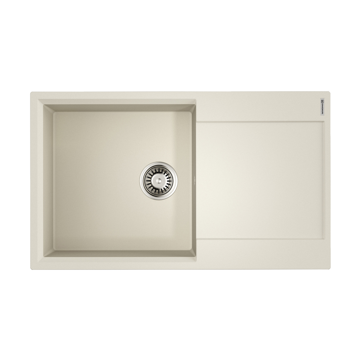 Omoikiri Daisen 86-PA Кухонная мойка Artgranit 86x50 см, цвет: пастила 4993696