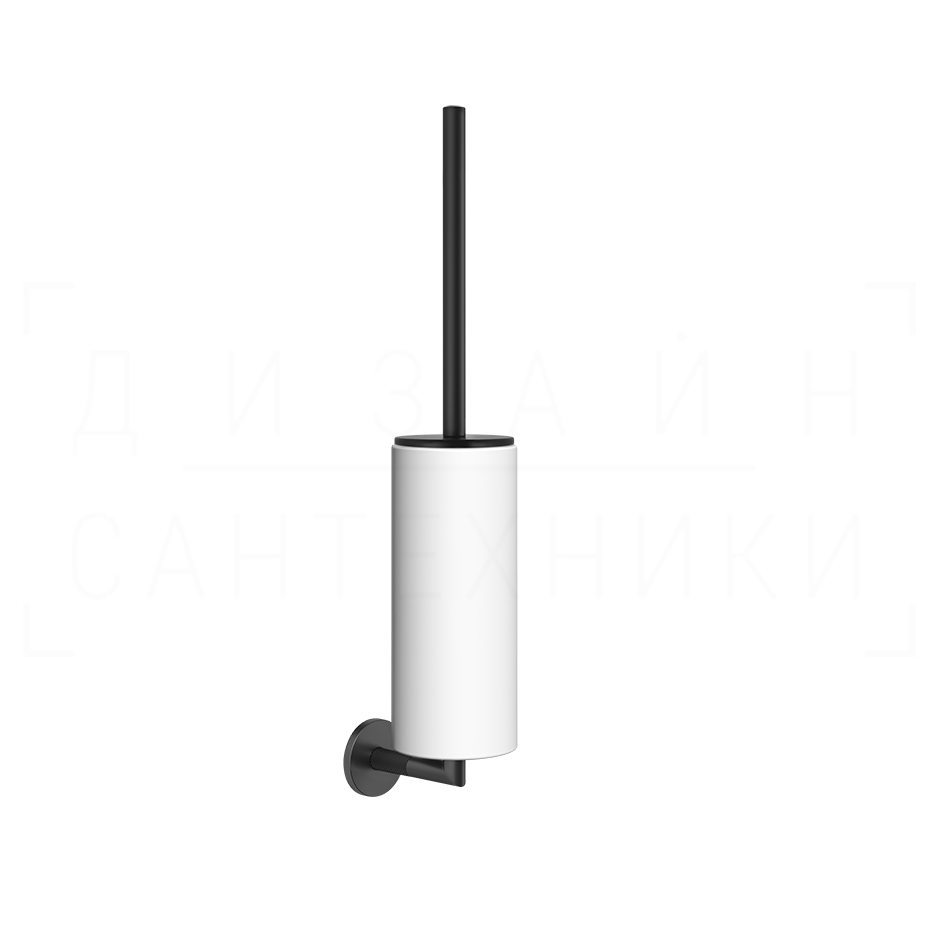 Gessi Anello Ершик для унитаза подвесной, с кермической колбой Neolite, цвет: white/matte black 63719#299
