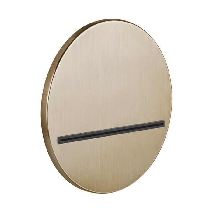 Gessi Venti20 Излив каскадный настенный для ванны 0,5 см, цвет: warm bronze brushed PVD 65295#726