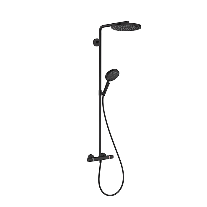 Hansgrohe Raindance Select S Душевая стойка: термостат, верхний душ 24 см, цвет: матовый черный 27633670
