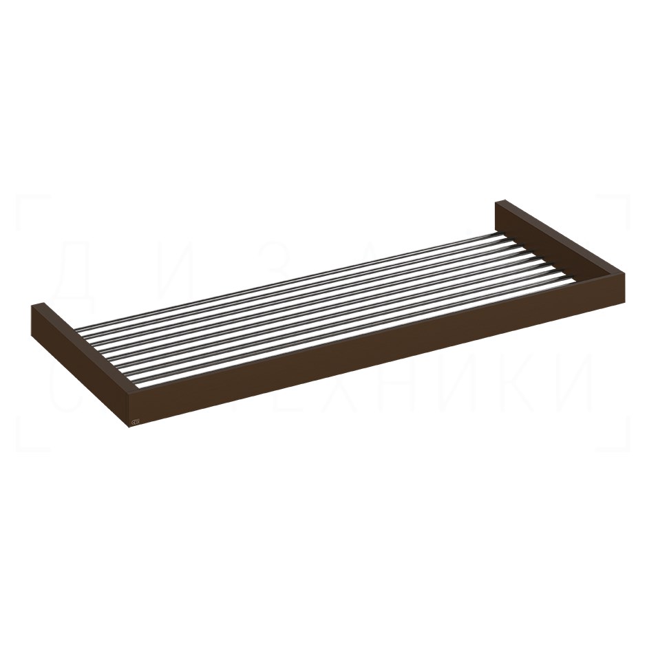 Gessi Inverso/Rettangolo Полочка-решетка металлическая 61,5 см, подвесная, цвет: dark bronze 20950#845