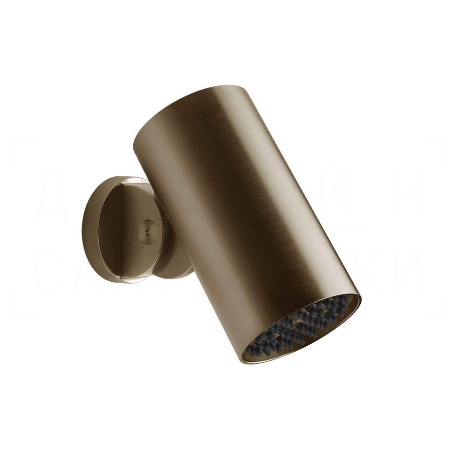 Gessi Spotwater Верхний душ d7,9 см, настенный, 1 вид струи тропич. ливень, цвет: deep bronze PVD 57263#791