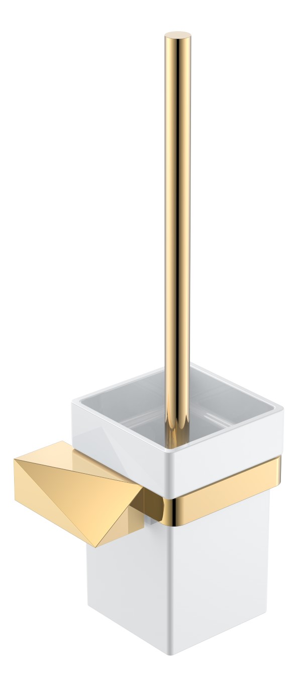 Boheme New Venturo Ершик для унитаза подвесной с керамической колбой, цвет: gold 10319-G