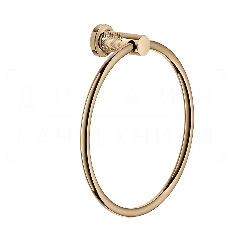 Gessi Inciso Полотенцедержатель кольцевой d22,2 см, подвесной, цвет: warm bronze PVD 58509#735