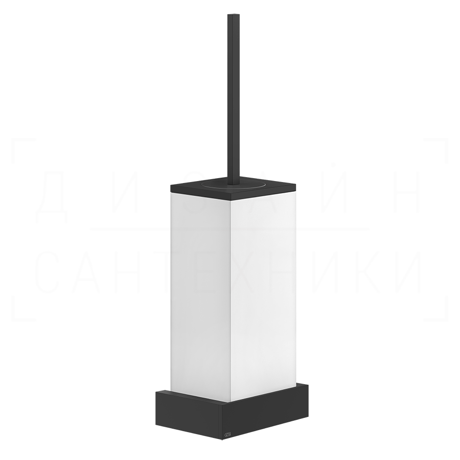 Gessi Inverso/Rettangolo Ершик для унитаза подвесной, колба Neolite, цвет: white/matte black 20819#299