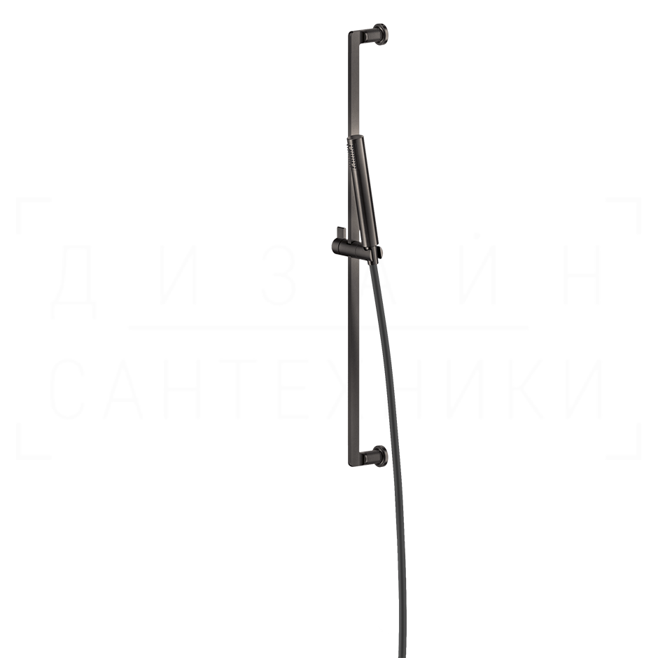 Gessi Inciso Душевой гарнитур: руч. душ, штанга, держ., шланг 150 см, цвет: black metal brushed PVD 58145#707