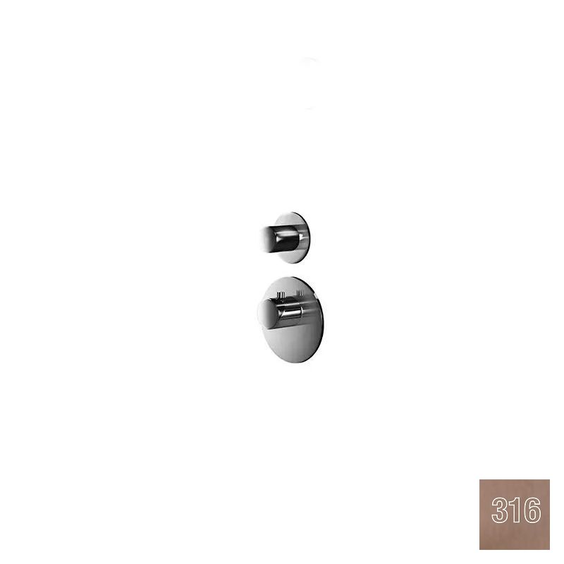 Almar High Flow Round Термостат для душа, внешняя часть на 1 потреб., цвет: 316 PVD brushed copper E180031.CO316