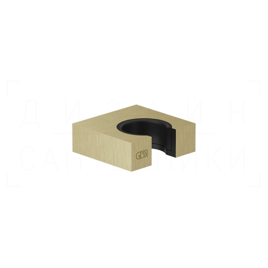 Gessi Rettangolo Держатель для ручного душа неподвижный, цвет: brushed brass PVD 20157#727