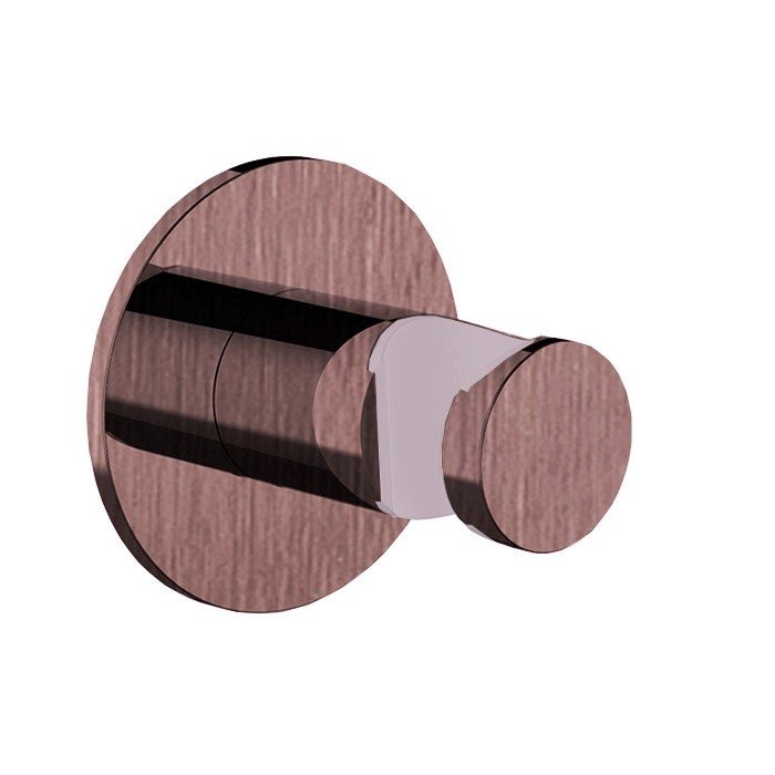 Almar Round Держатель душевой лейки на стену из латуни, цвет: brushed copper E120012.CO
