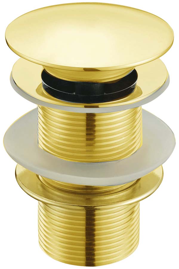 Boheme Донный клапан для раковины, автомат Click-Clack, без перелива, цвет: gold 611