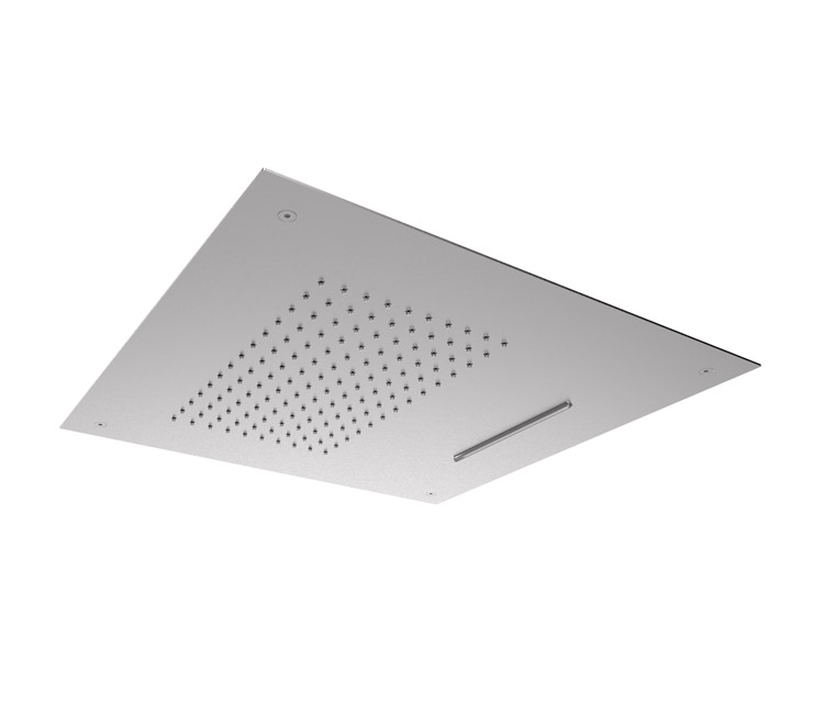Almar Square 500 Потолочный душ 49,8х49,8 см, встраиваемый, 2 режима, цвет: brushed stainless steel E044109.316