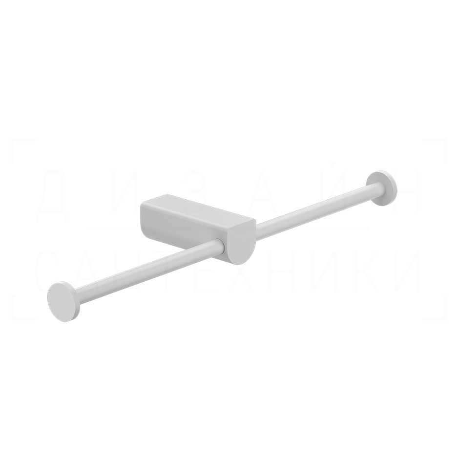 Gessi Rilievo Двойной держатель туалетной бумаги открытый, подвесной, цвет: matte white 59415#279