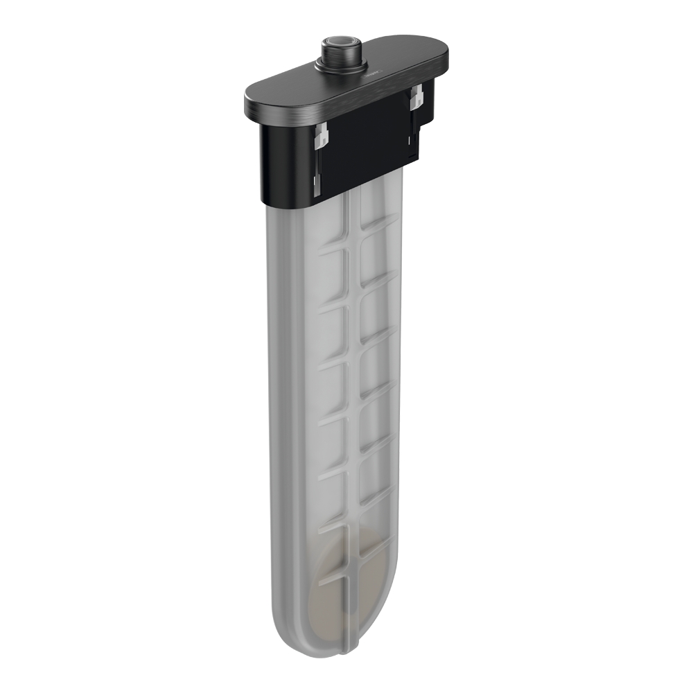 Hansgrohe SBox Внешняя часть душевого гарнитура на борт ванны, овал, цвет: шлиф. черный хром 28020340