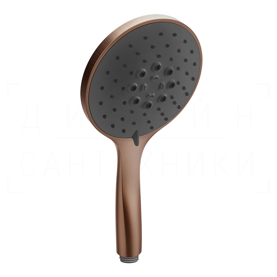 Gessi Ручной душ с 3 видами струи, цвет: copper brushed PVD 14378#708