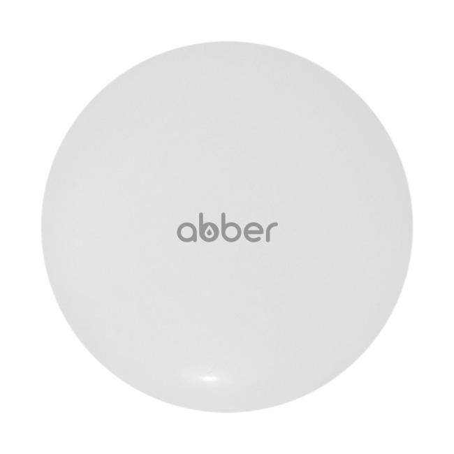 Abber Накладка на слив для раковины, керамика 6,7x6,7x2,87h см, цвет: белая матовая AC0014MW