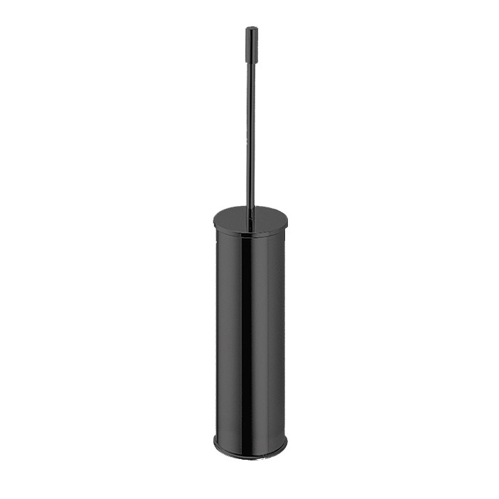 Colombo Design Plus Ершик для унитаза, напольный, с латунной колбой, цвет: matt black W4961.NM