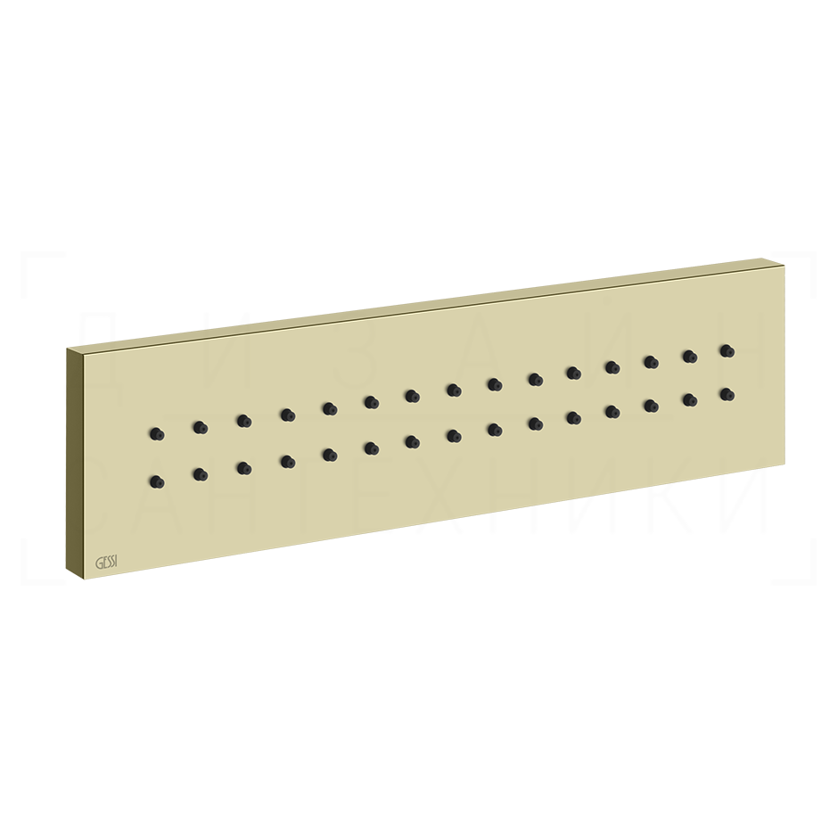 Gessi Body Jets Душевая форсунка боковая 24х6,5h см, цвет: brass PVD 32975#710