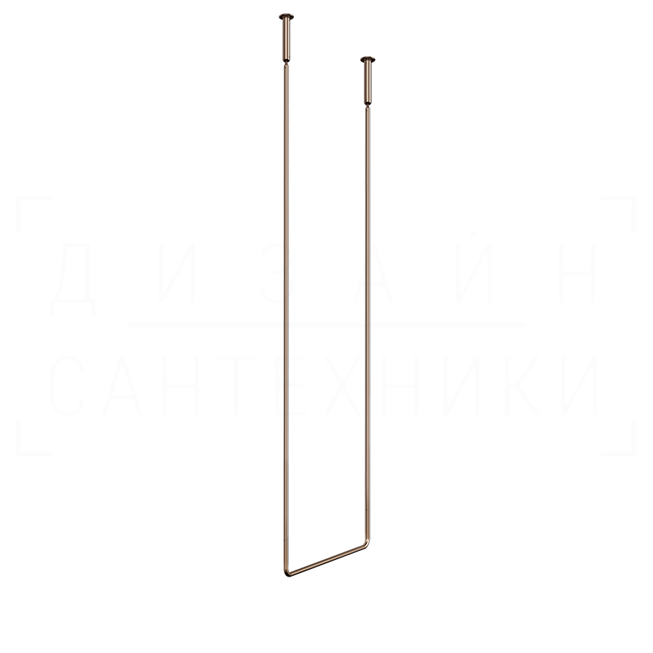 Gessi Goccia Полотенцедержатель потолочный 46,4x160h см, подвесной, цвет: copper brushed PVD 38144#708