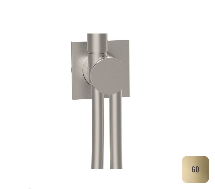 Almar Modular Square Шланговое подключение для лейки, внешняя часть, цвет: polished gold E192001.GO