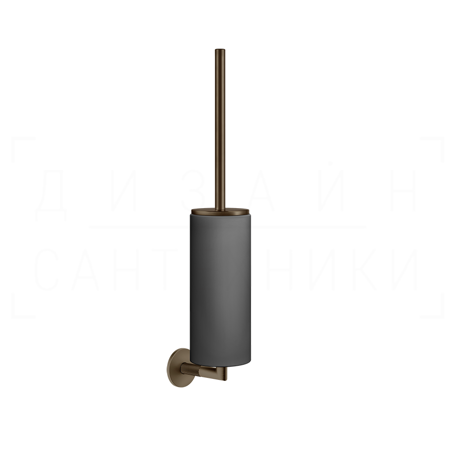 Gessi Anello Ершик для унитаза подвесной, колба Neolite, цвет: black/coffee bronze brushed PVD 63720#761