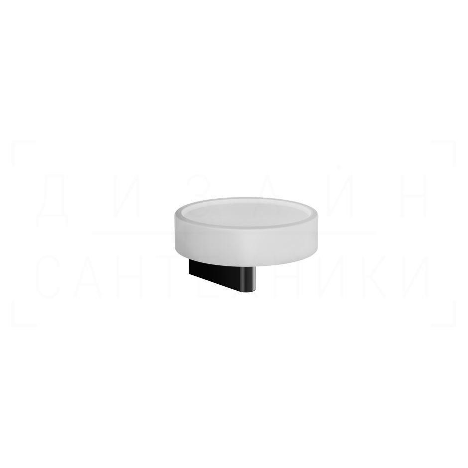 Gessi Origini Мыльница с керамической чашей Neolite, подвесная, цвет: white/black metal PVD 66401#706