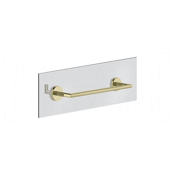 Gessi Ingranaggio Полотенцедержатель для крепления на стекло 35 см, цвет: brass PVD 63924#710