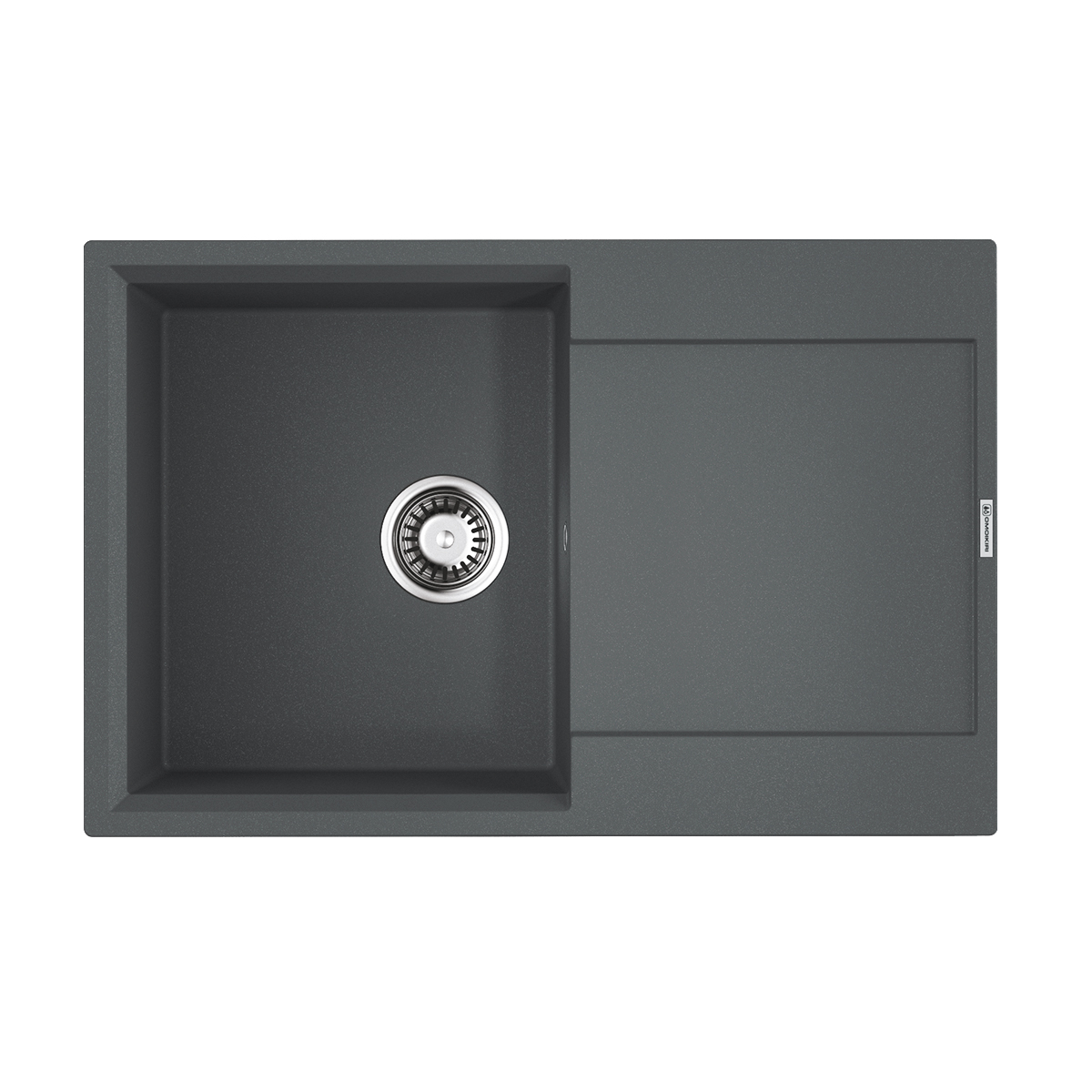 Omoikiri Daisen 78T-GR Кухонная мойка Tetogranit 78x51 см, цвет: leningrad grey 4993584